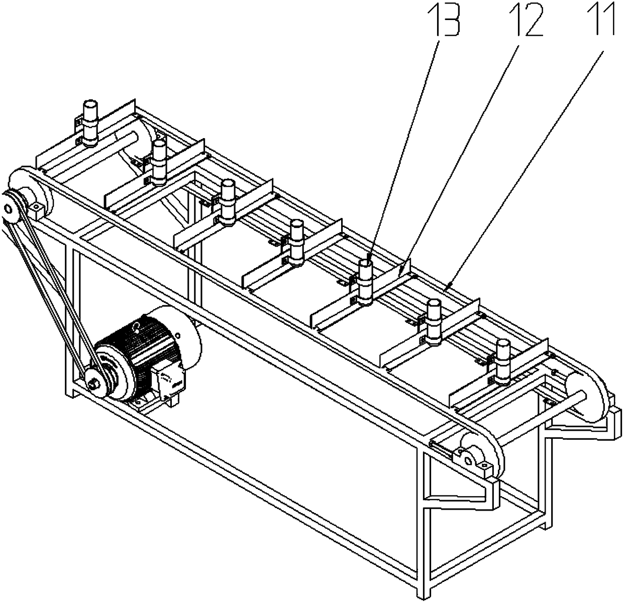 Sunflower combine harvester header test bed