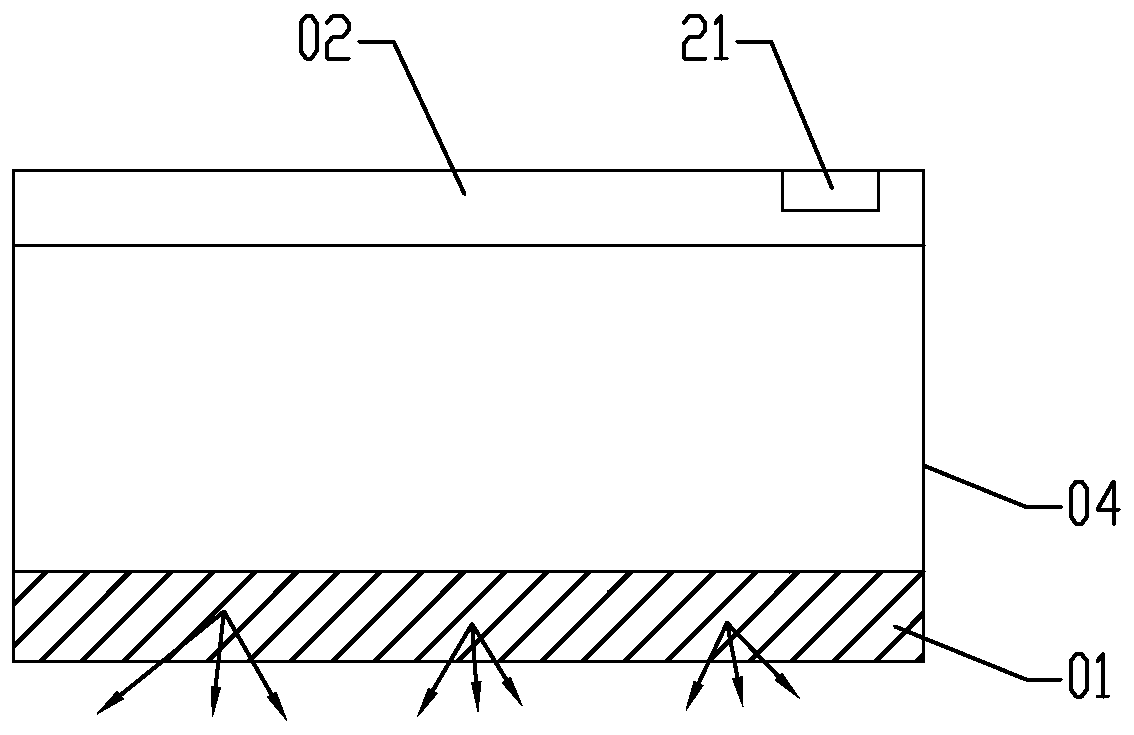 Sky scene simulated lamp and control method thereof
