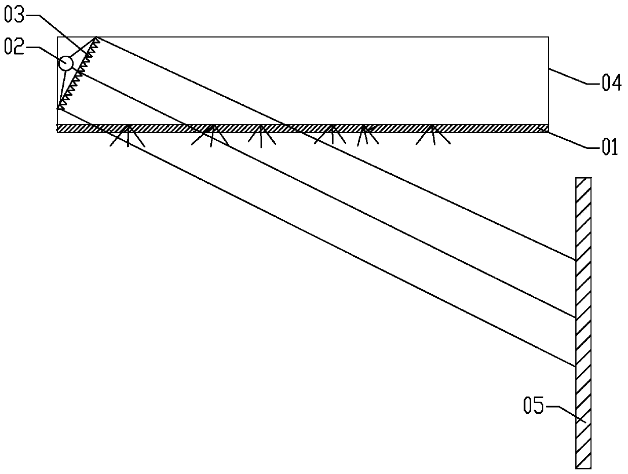 Sky scene simulated lamp and control method thereof