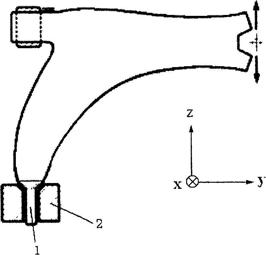 Mechanism for measuring dynamic strength of automobile front axle rocker arm