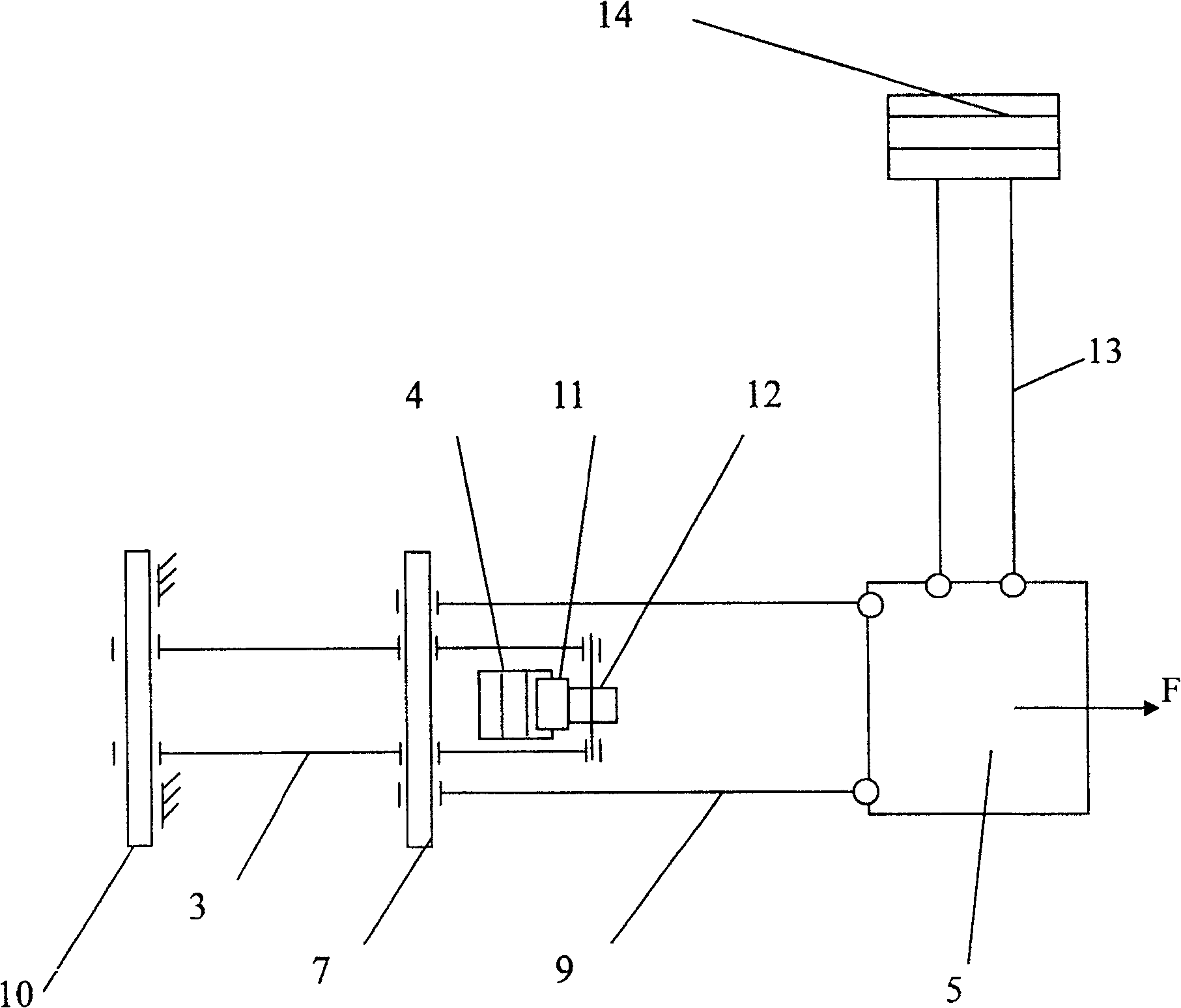 Mechanism for measuring dynamic strength of automobile front axle rocker arm