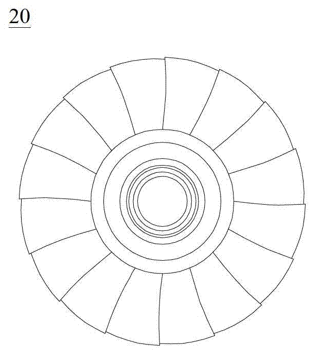 Testing device and testing method of integral-impeller blade vibration fatigue