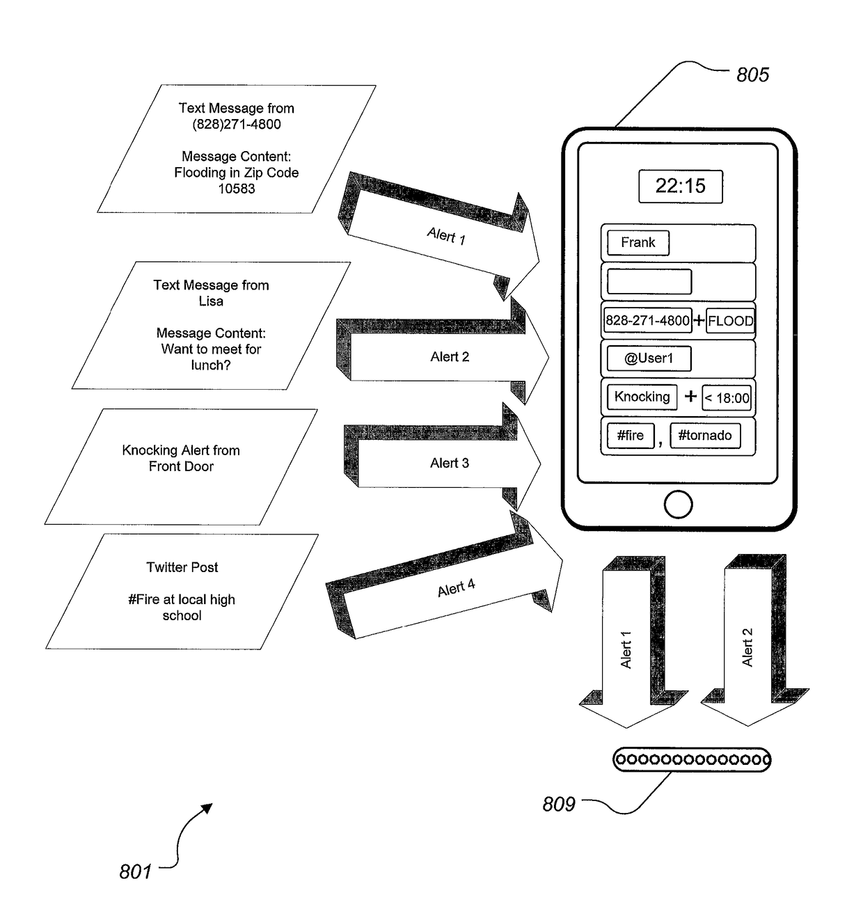 System and method for alerting a user