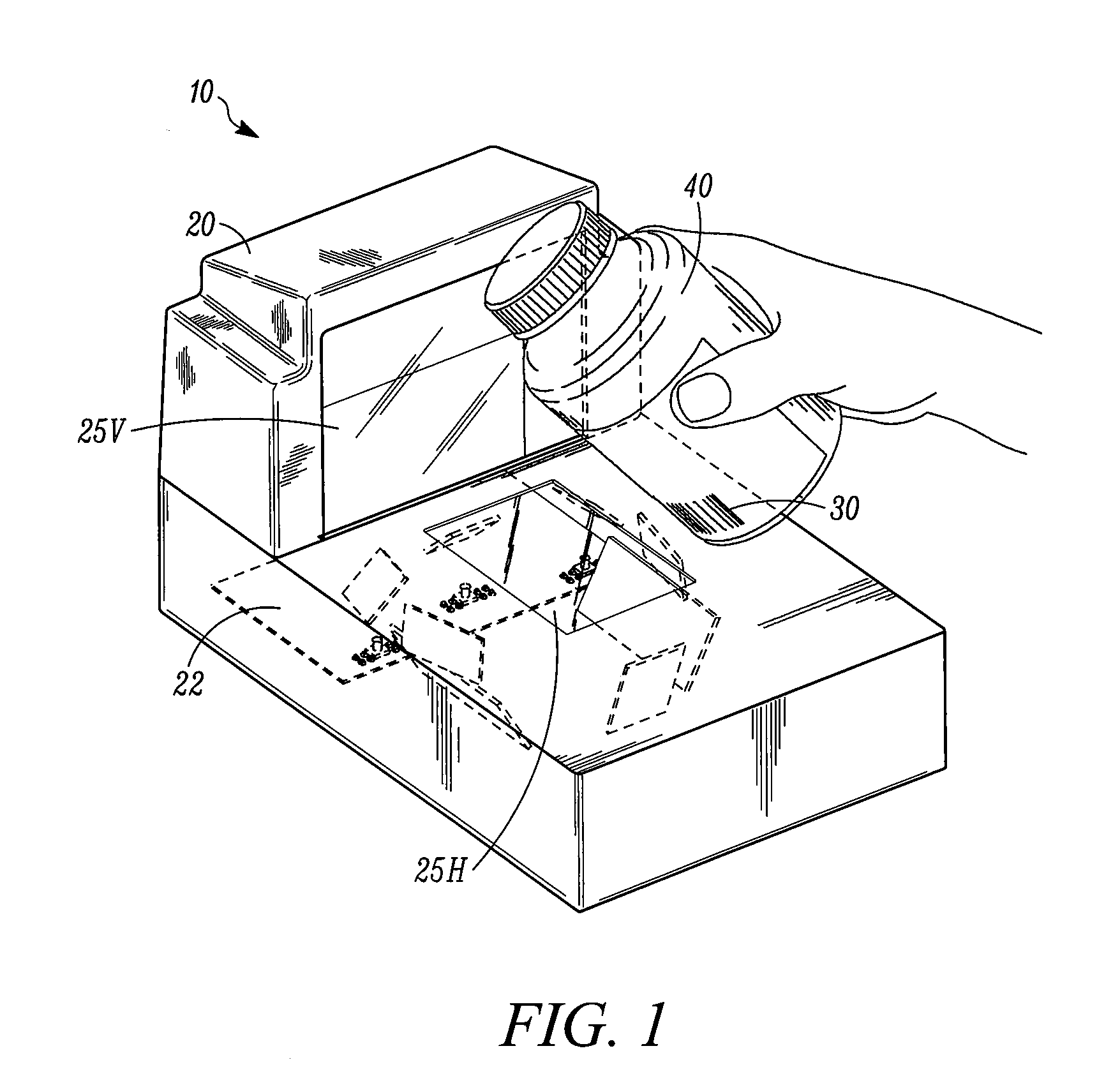Method and apparatus for intelligently controlling illumination patterns projected from barcode readers