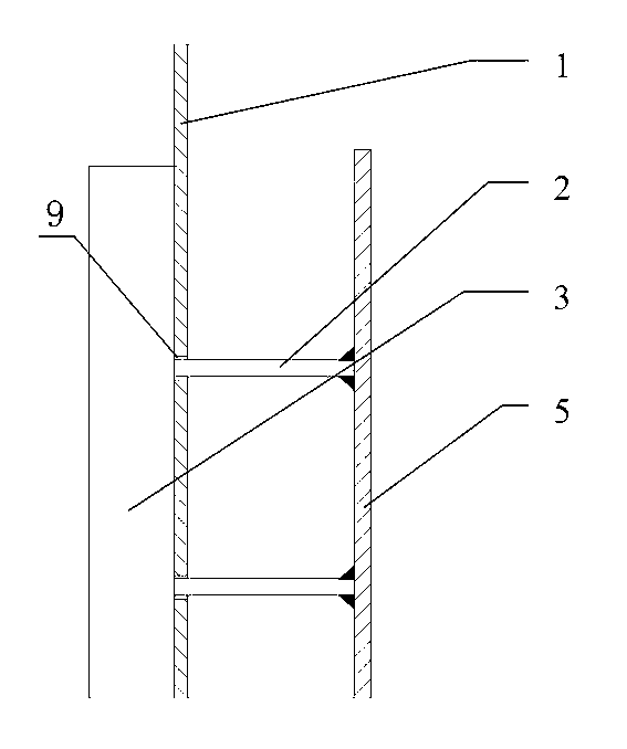 Anti-mixing material lining device for head funnels