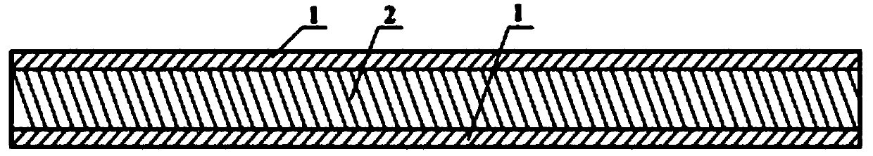 Double-side aluminum-coating steel composite material and preparation method thereof