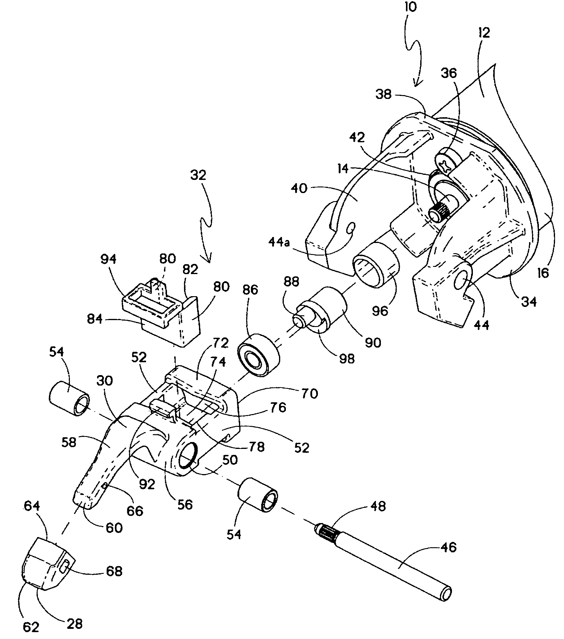 Rotary motor clipper with linear drive system