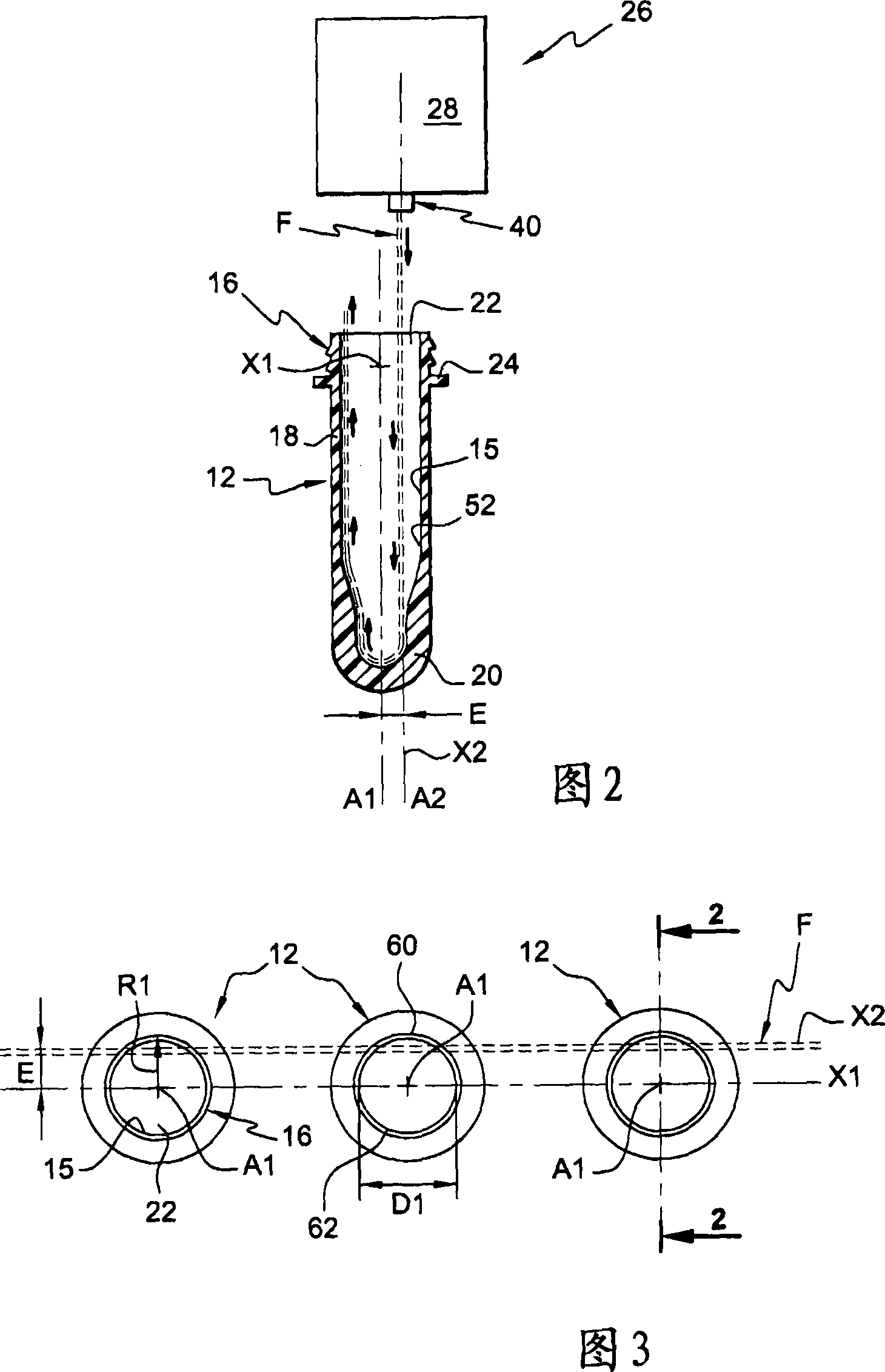 Method for sterilizing preforms and installation for producing sterile bodies from these preforms