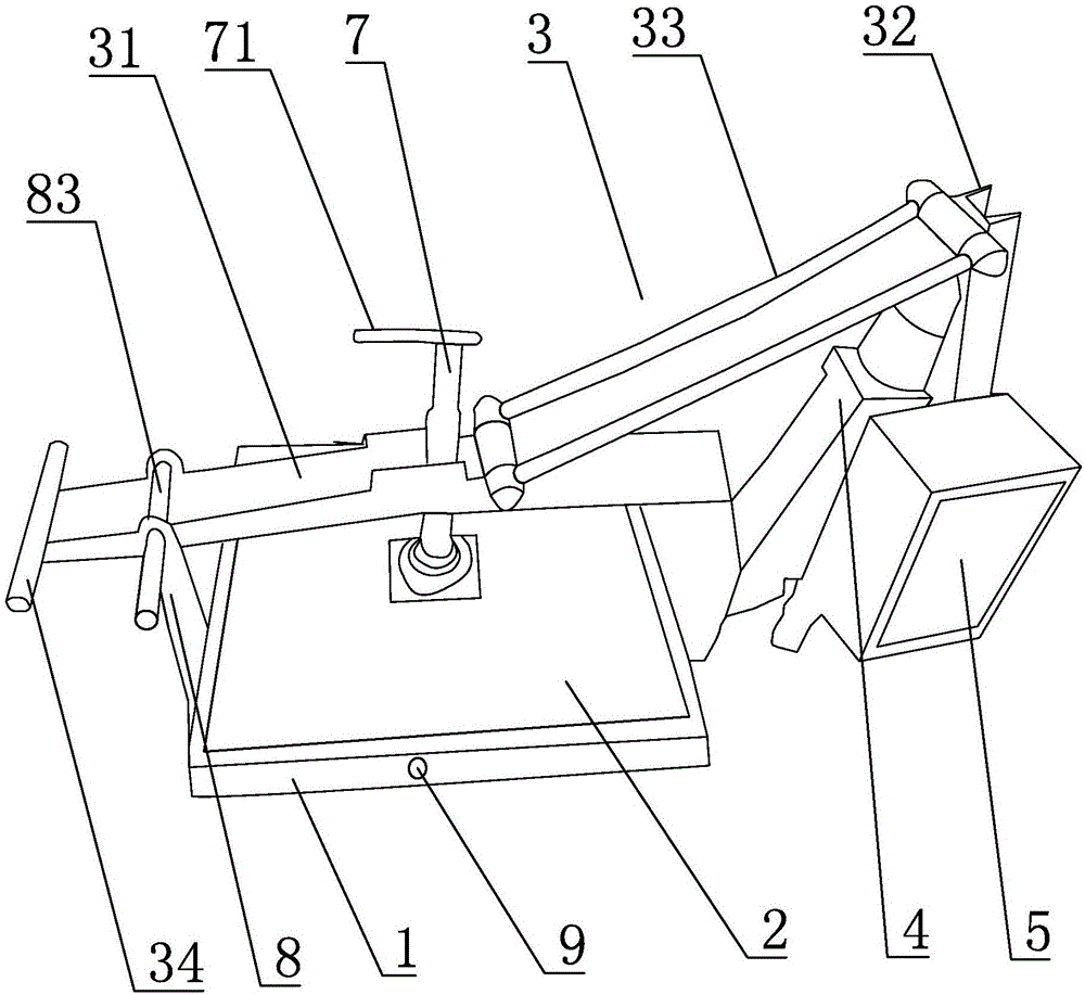 Air-pressure-assisted background plate forming machine