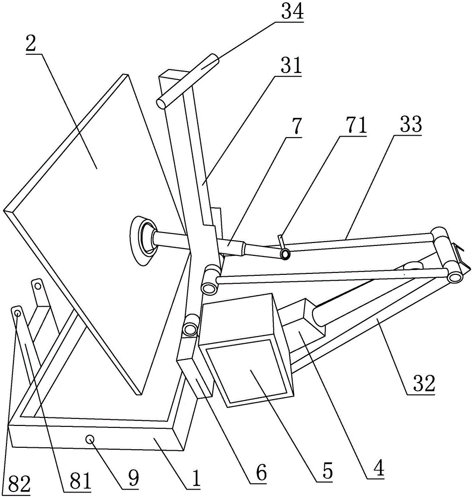 Air-pressure-assisted background plate forming machine