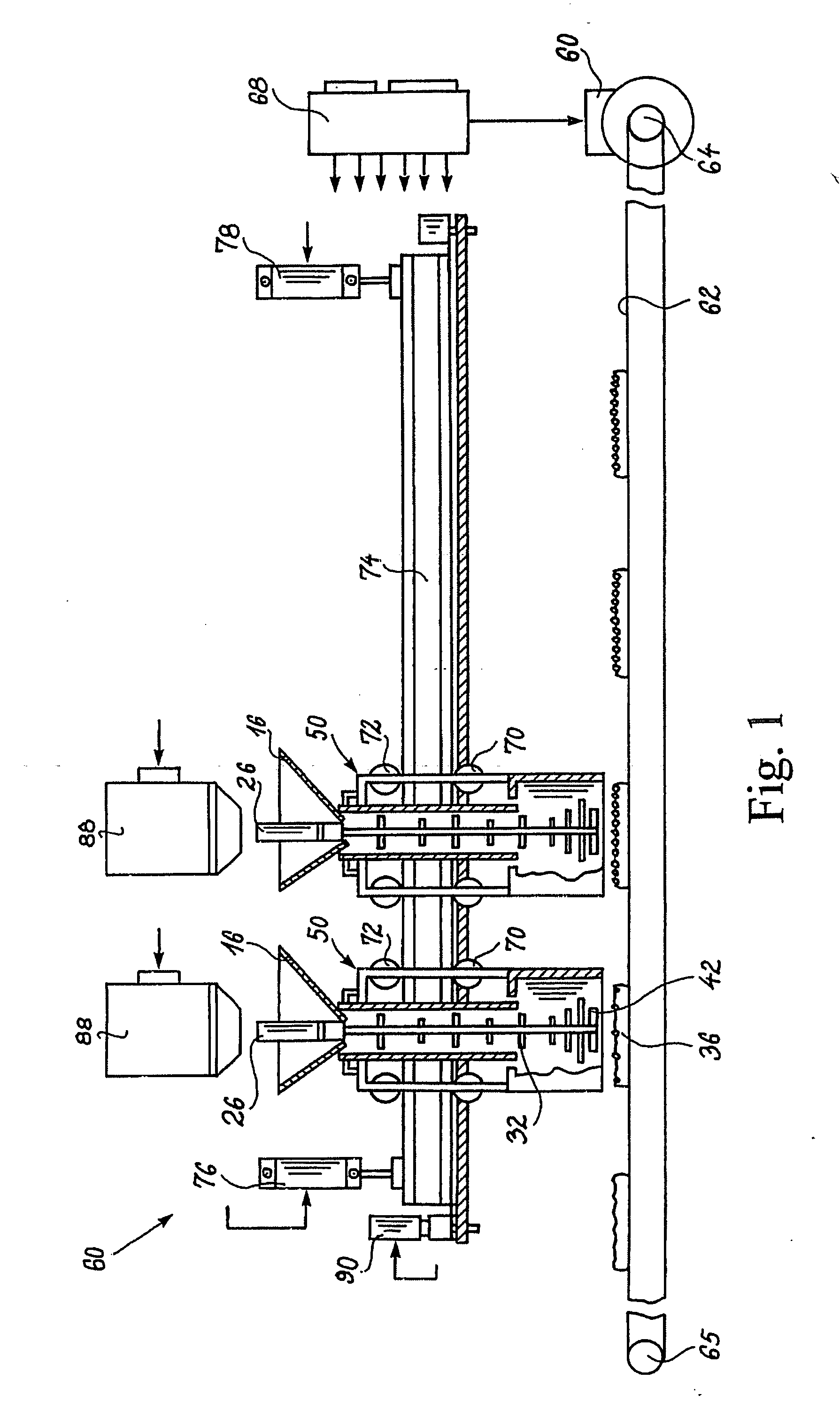 Method and apparatus for applying and distributing particulate material on a substrate