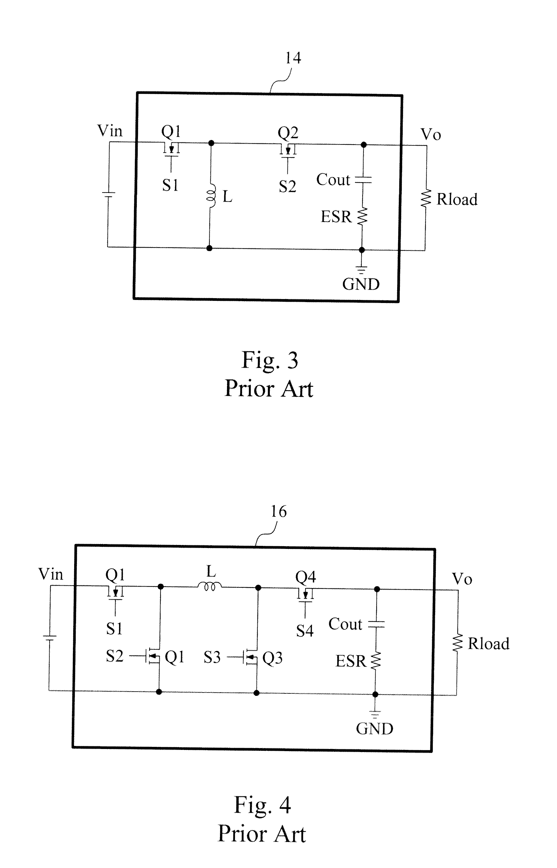 Frequency modulation control of a buck-boost power converter