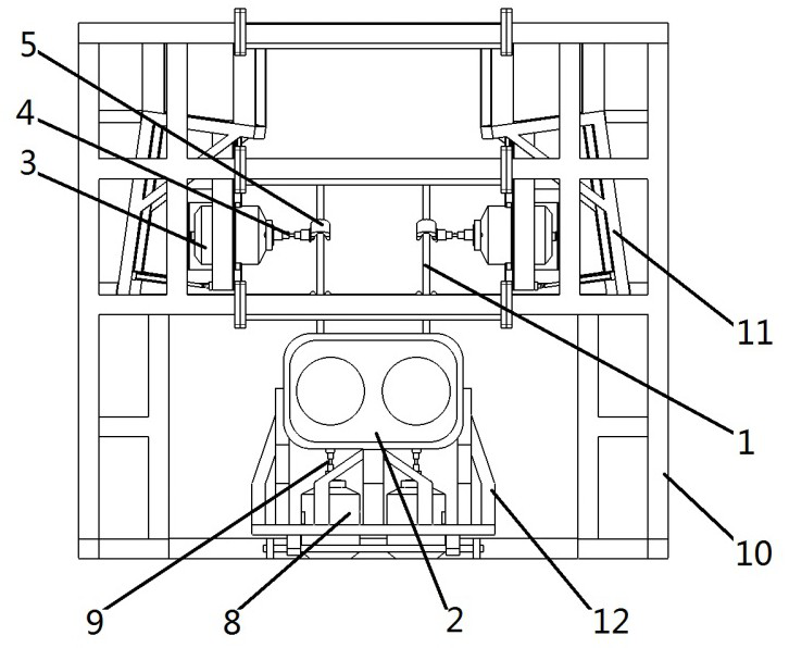 A fatigue test device and method thereof