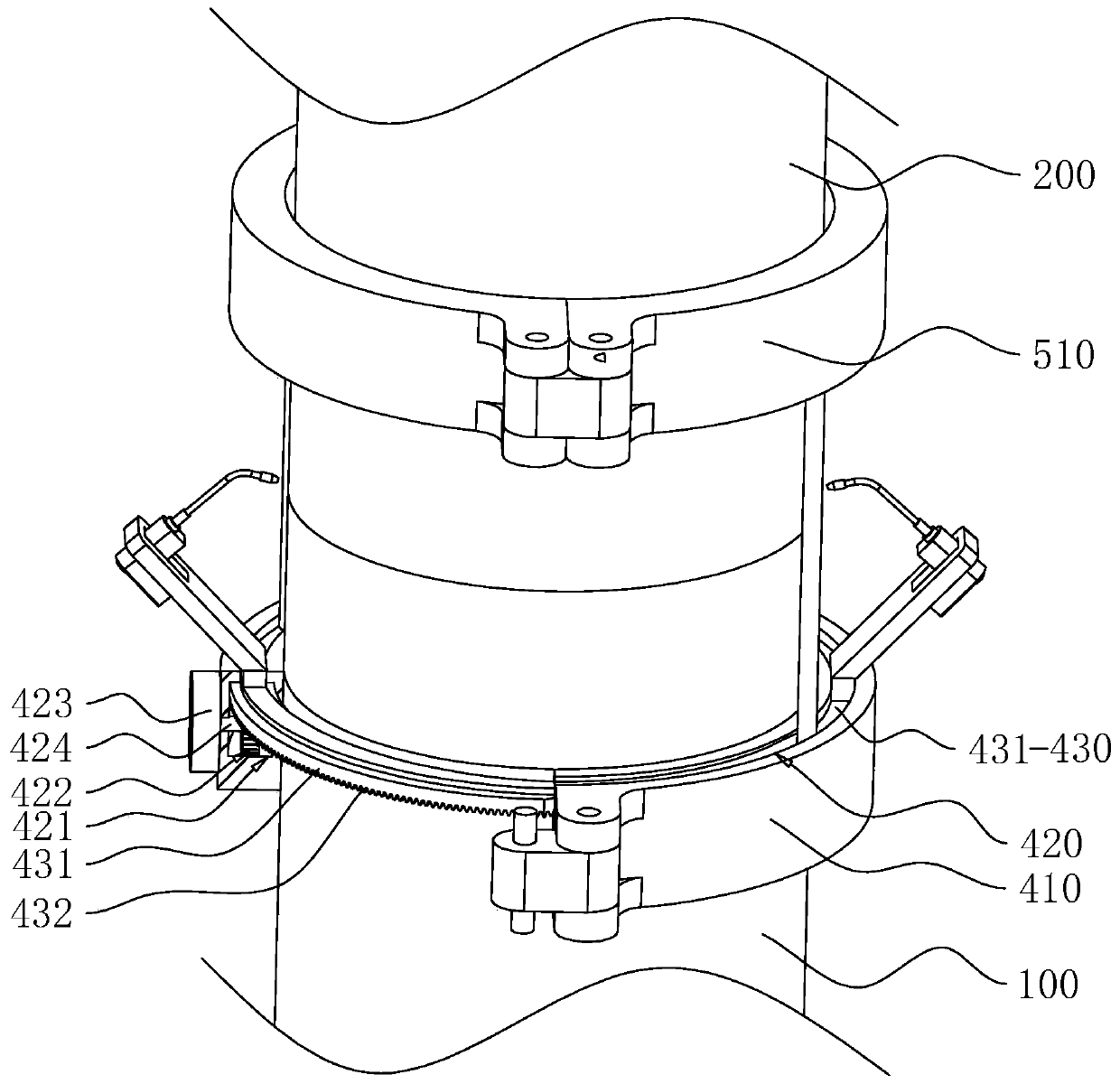 Construction method of prestressed pipe pile and locating hoop