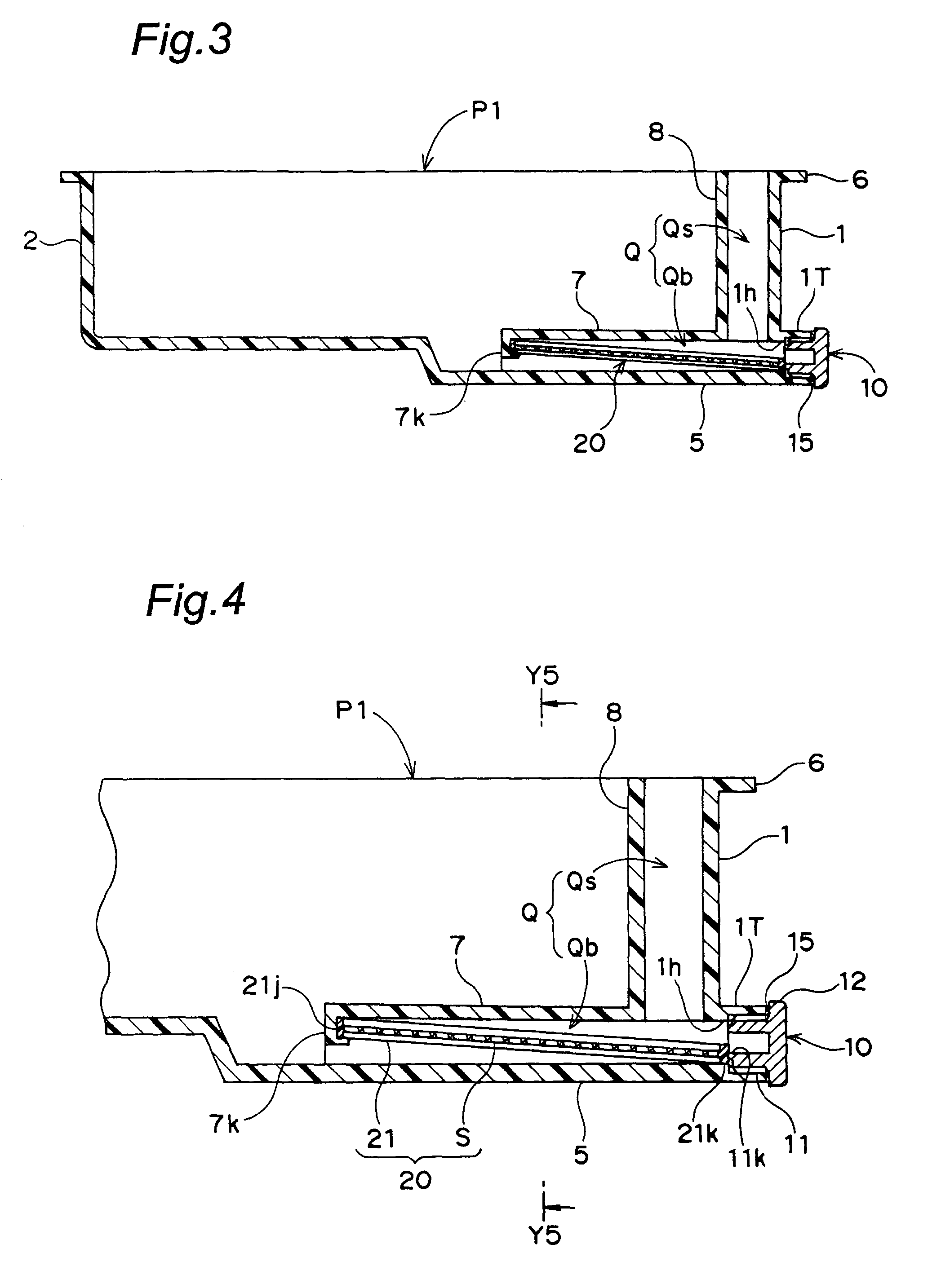 Oil pan with built-in filtering element