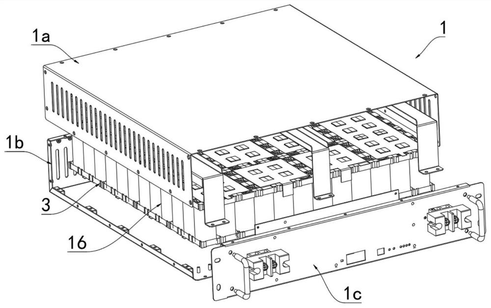 Efficient heat dissipation battery pack structure
