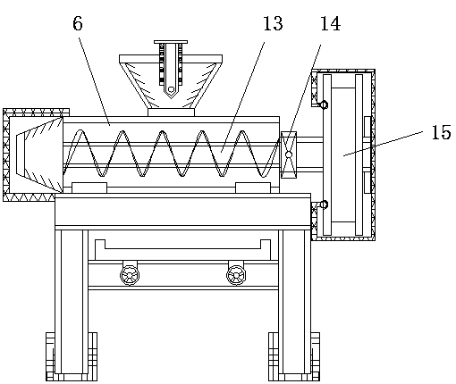Anti-blocking control device of bulking machine
