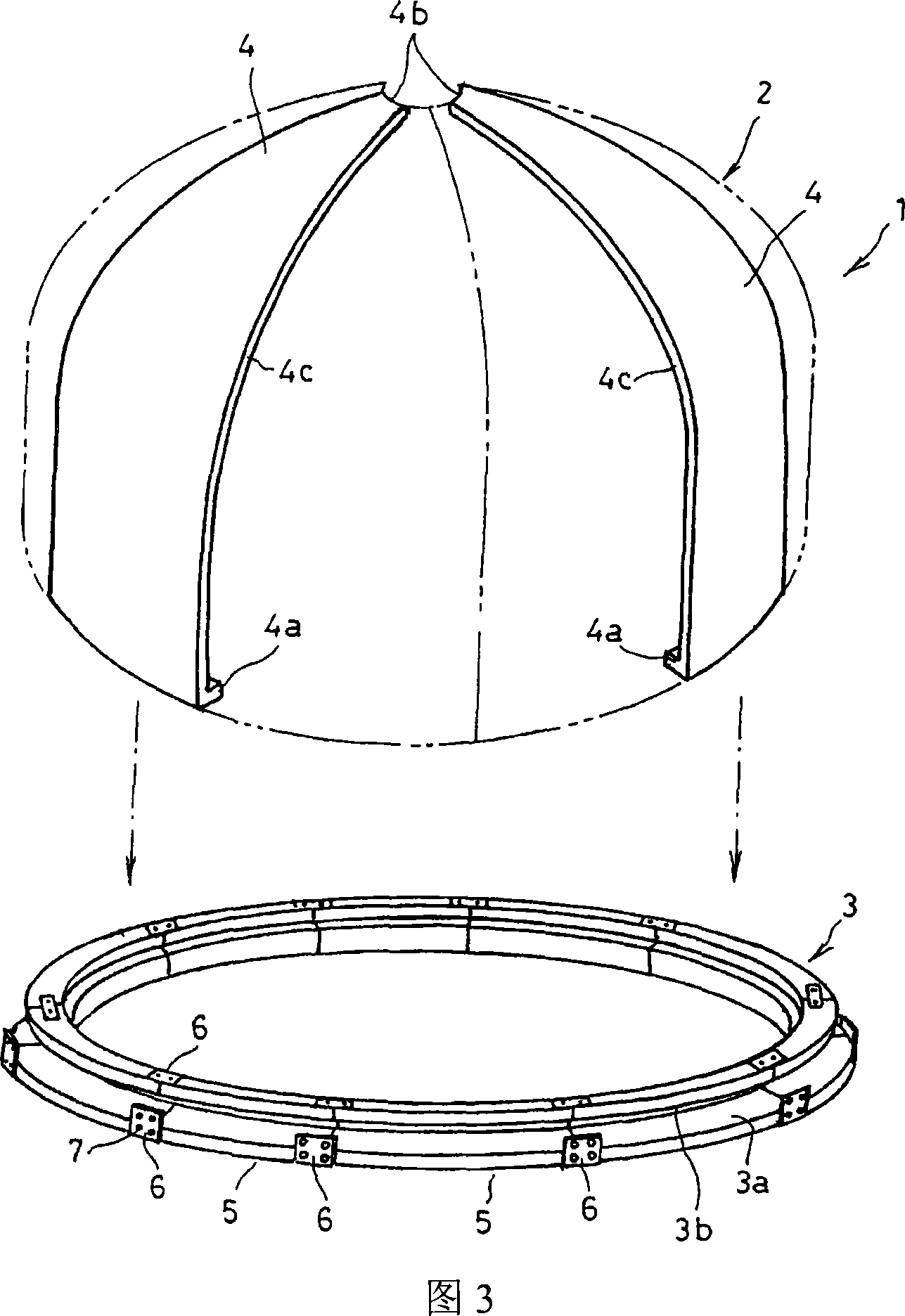 Combined house and construction method thereof