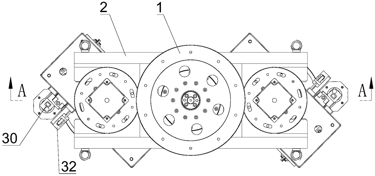 Bobbin double-clamping-jaw mechanism