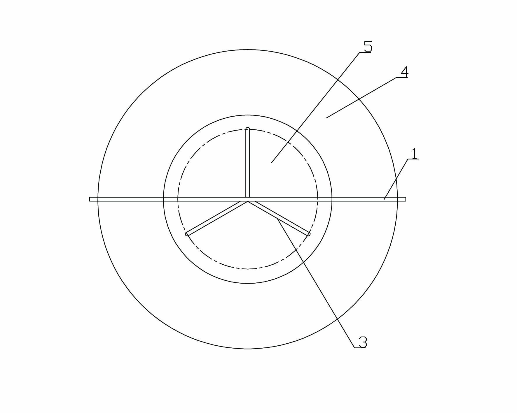 Blast hole blasting combined spacer