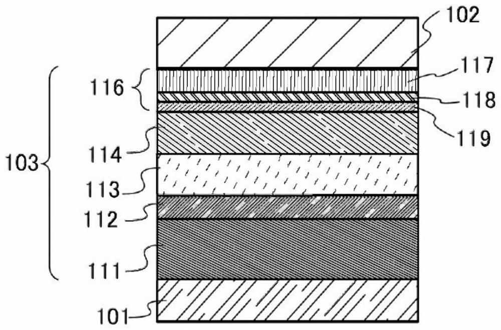 Material for hole-transport layer, material for hole-injection layer, organic compound