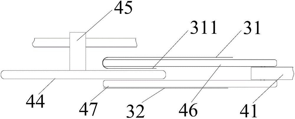 Plastic bag automatic flanging device