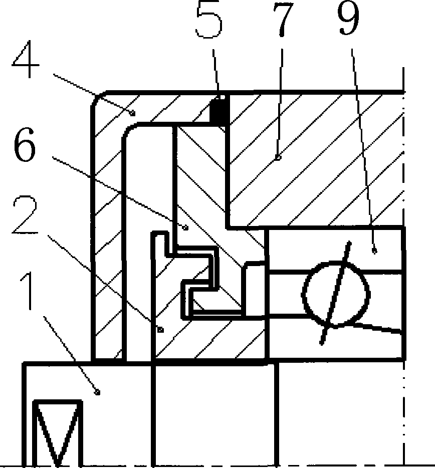 Air sealing construct design for electric main shaft of oil grease mill