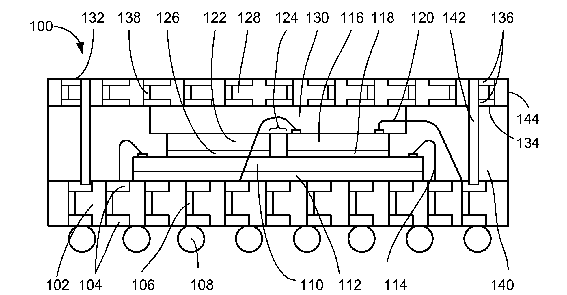 Package-on-package system with via z-interconnections
