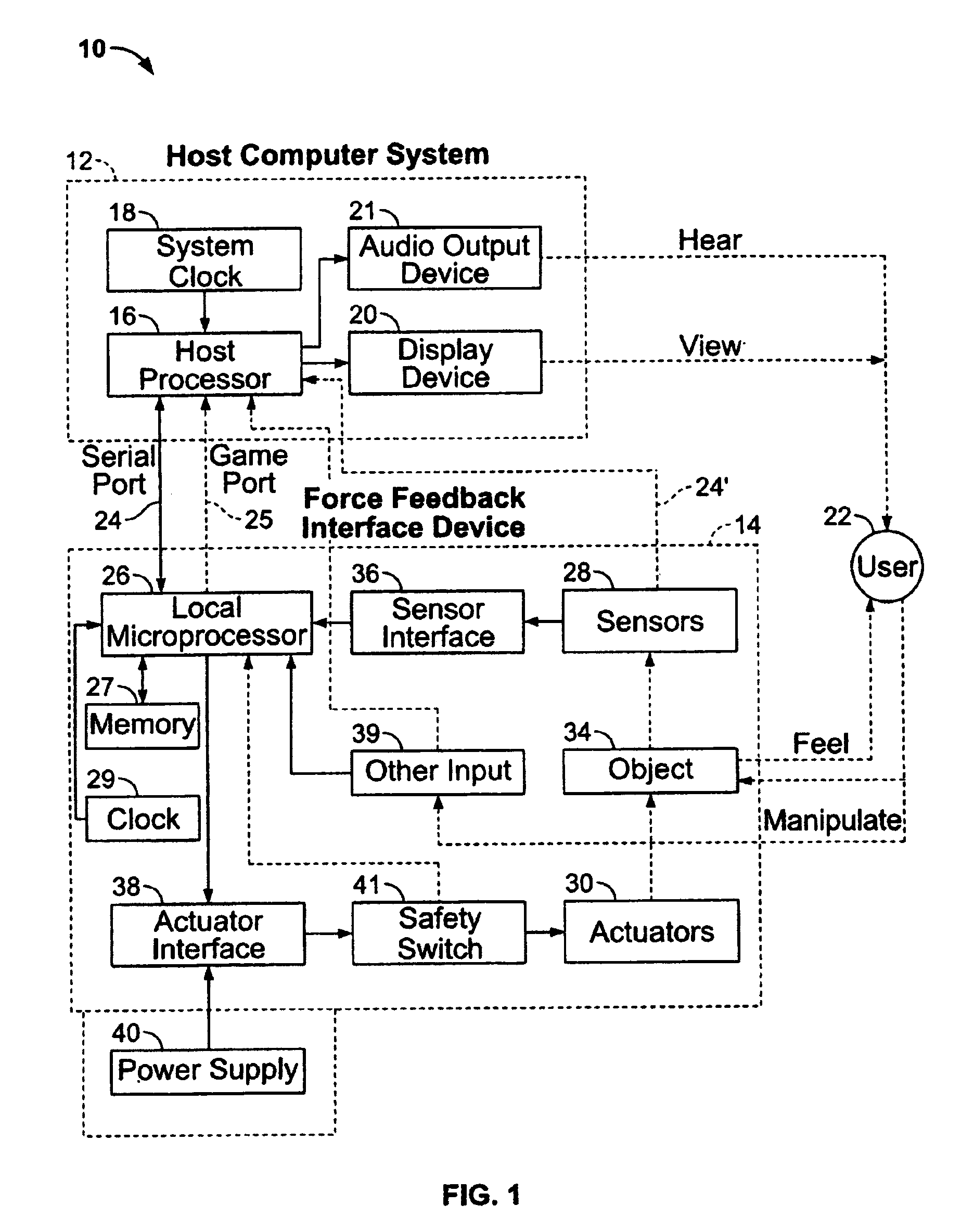 Method and apparatus for providing dynamic force sensations for force feedback computer applications