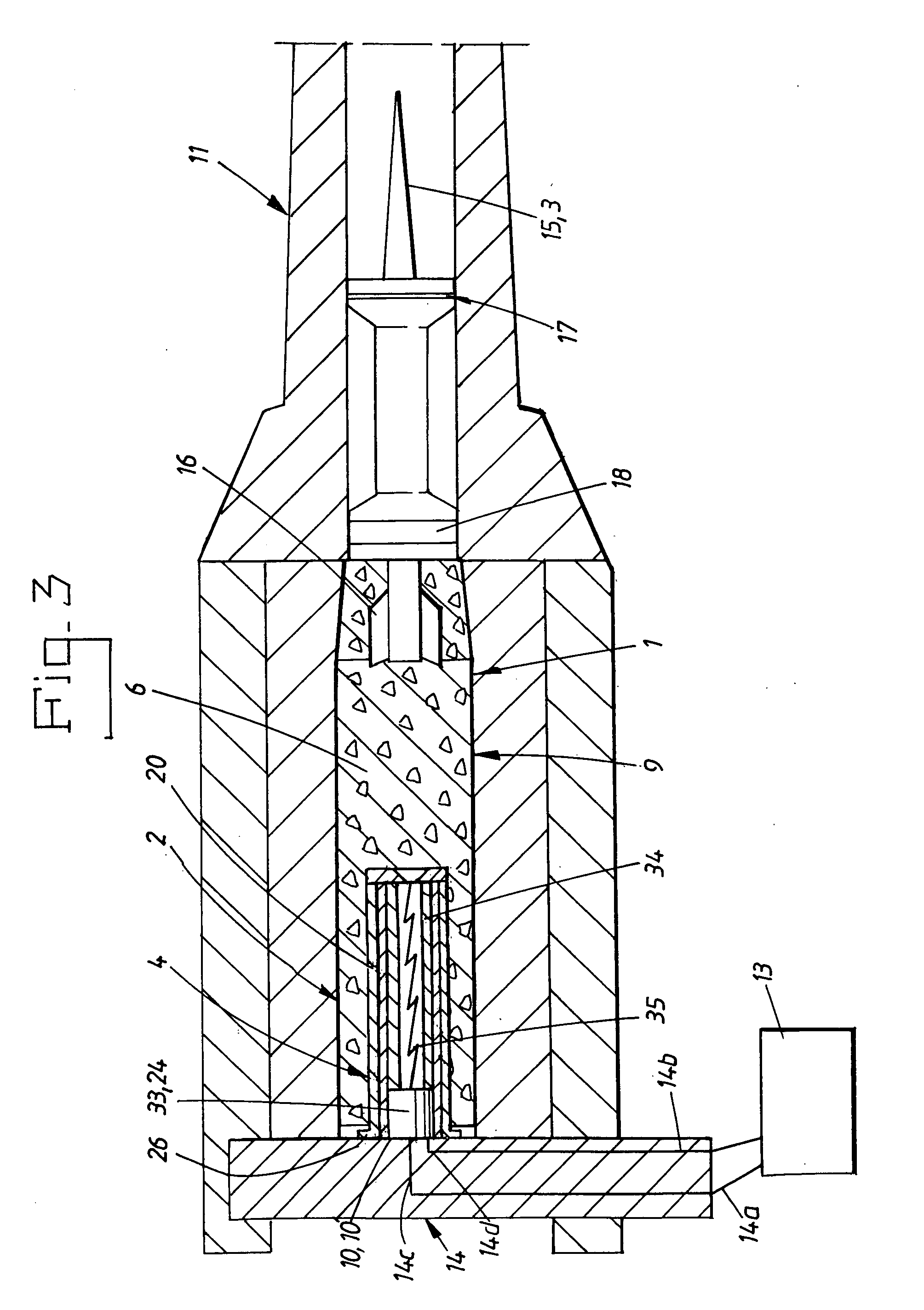Plasma generator for electrothermal-chemical weapon system comprising improved connectors, and method for preventing the electrical contact of the plasma generator from being broken