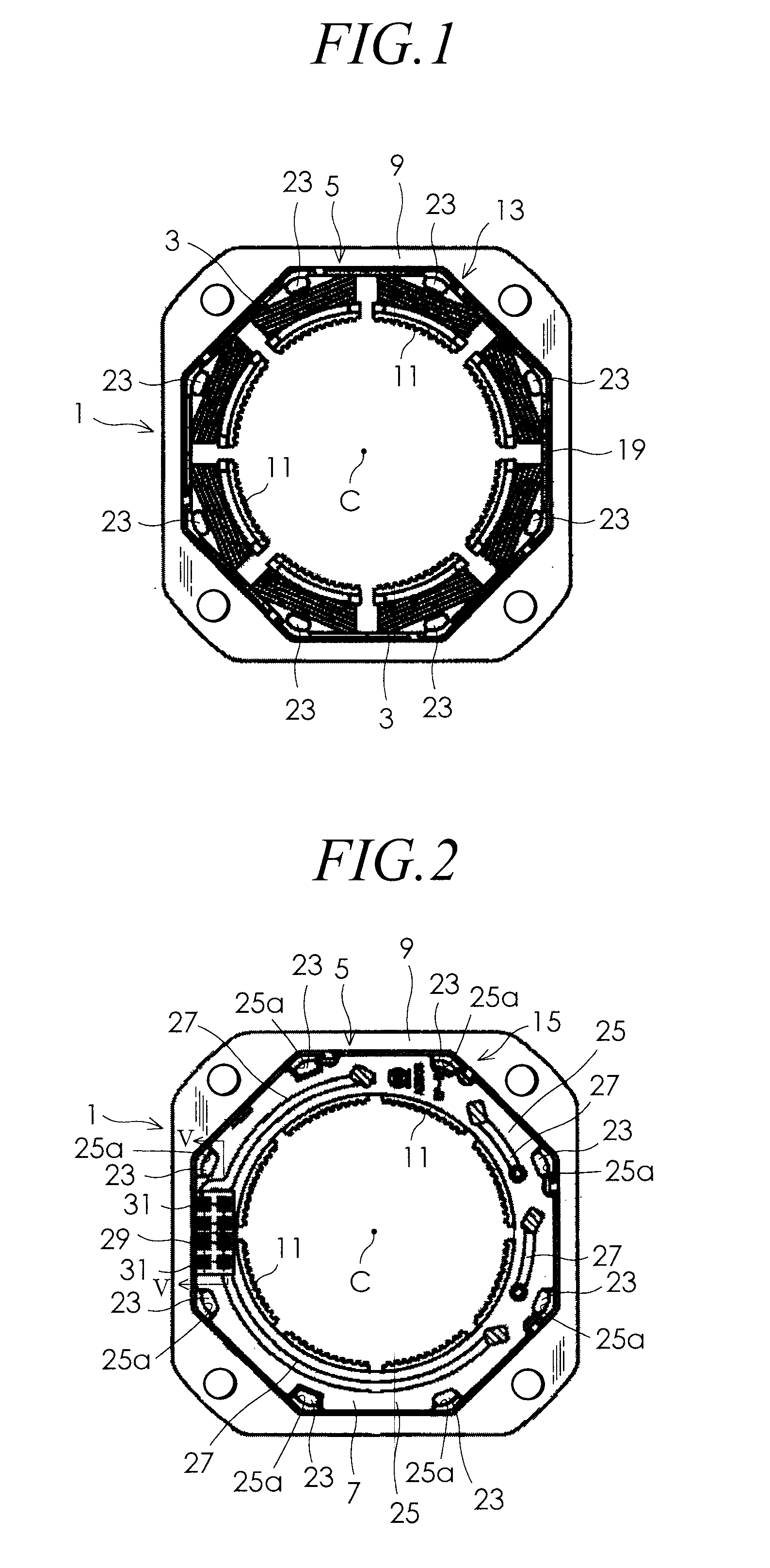 Stator for rotary electric machines