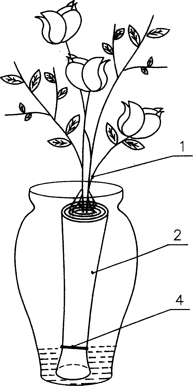 Method for culturing ornamental plant by utilizing water-absorbing cloth