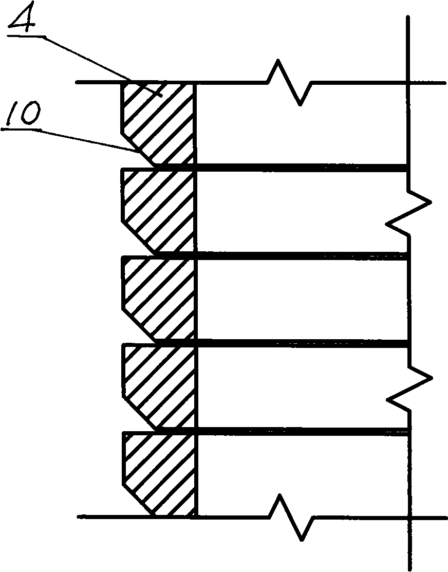 Filter head apparatus of nuclear plant desalting device