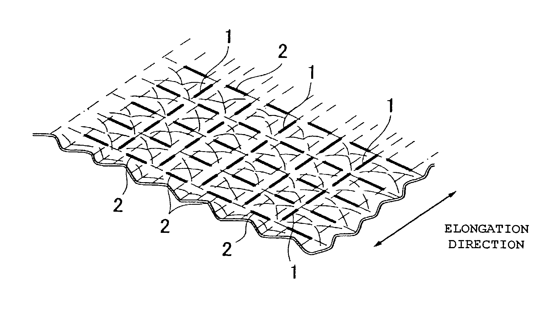 Plastic sheet looking like cloth and surface material of absorbing goods utilizing the sheet, and manufacturing method thereof