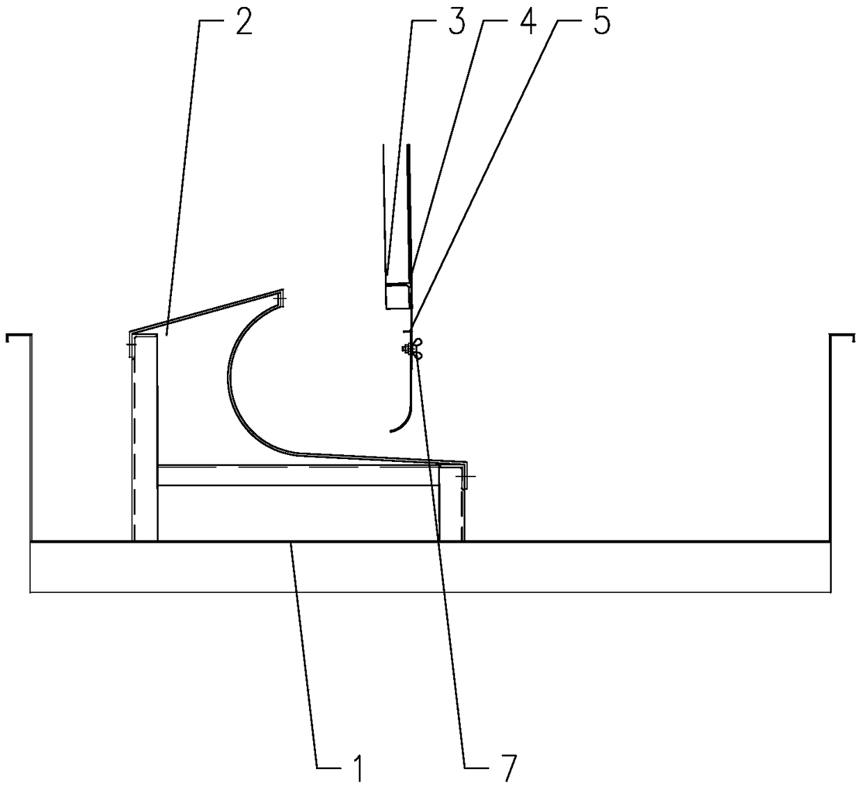 Sawtooth plate height adjustment device