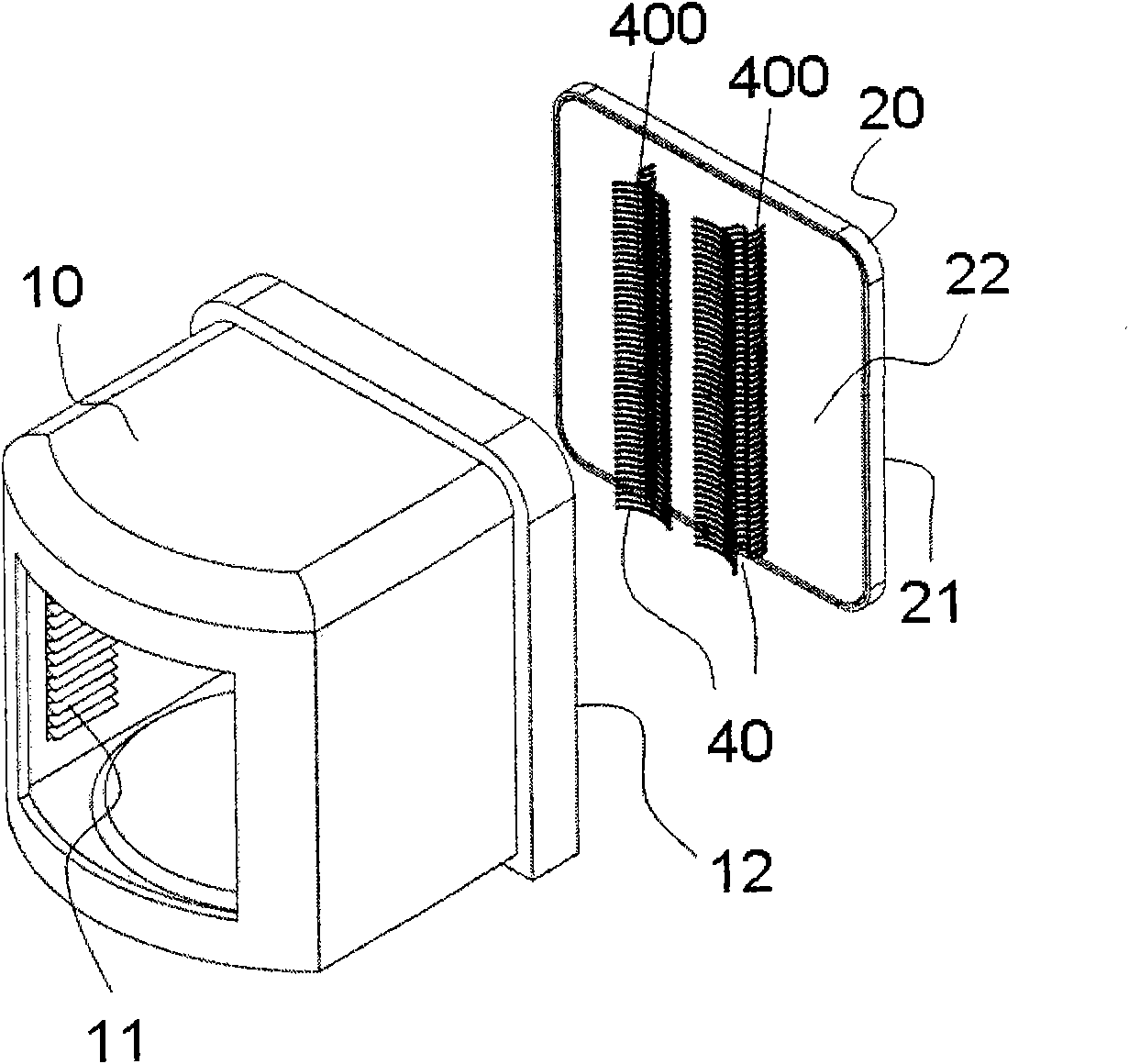 Front-opening unified pod with wafer constraints arranged on door