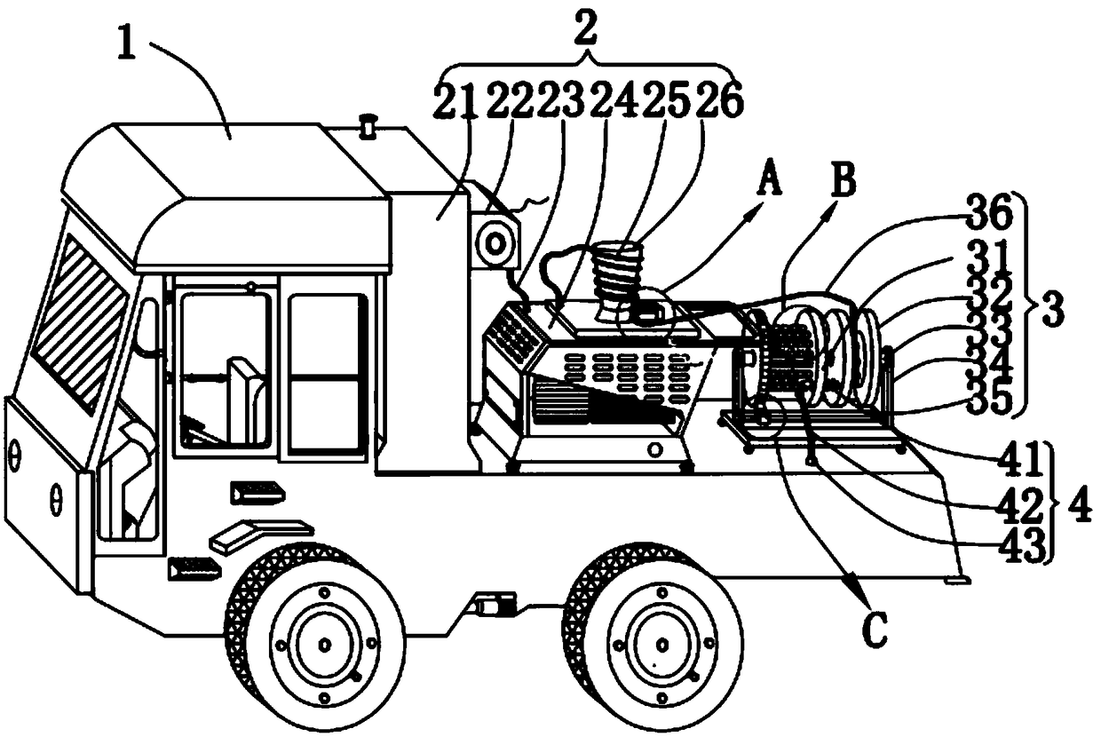 Water jet based road vehicle rescue device