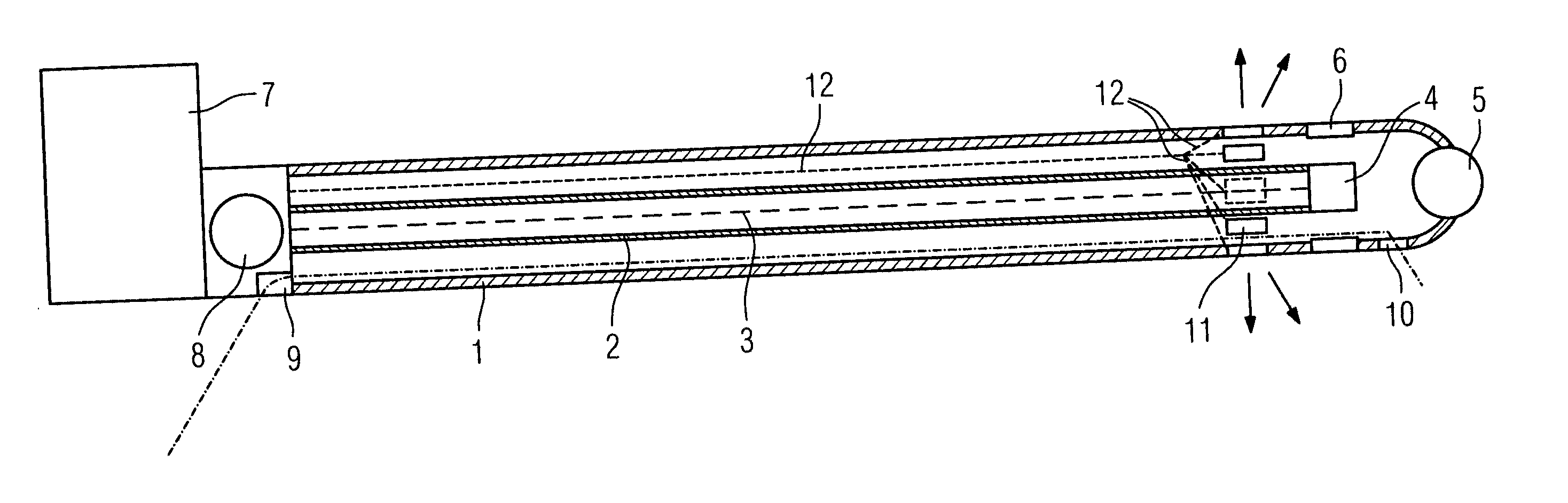 Device for performing laser angioplasty with OCT monitoring