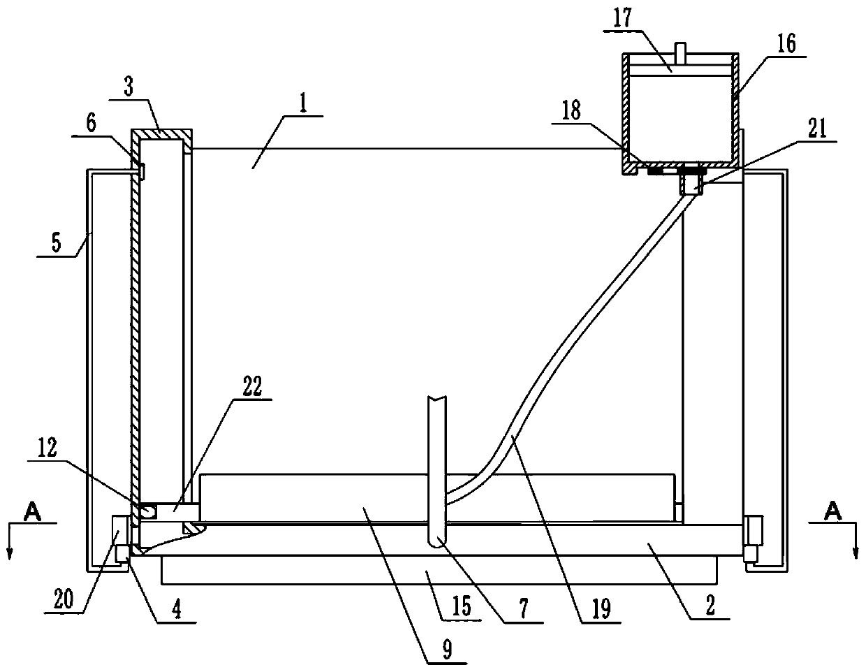 Automobile water tank convenient to clean