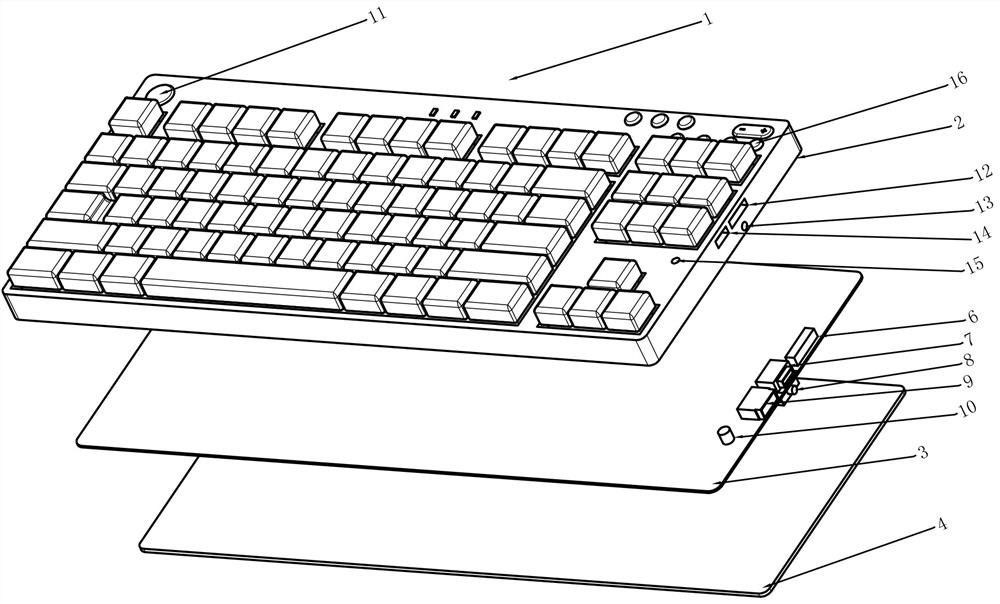 Keyboard with partially virtual laser key positions