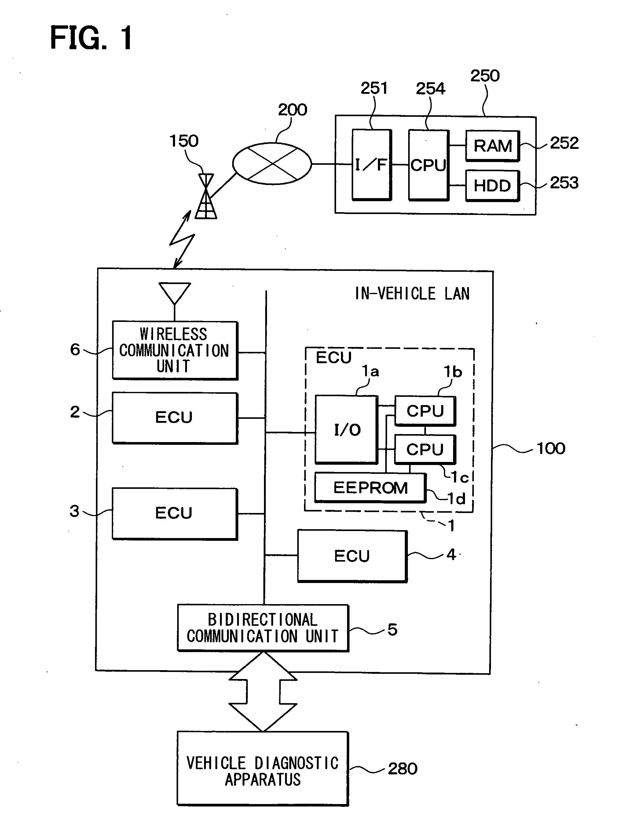 On-vehicle data collection apparatus, center, and on-vehicle system