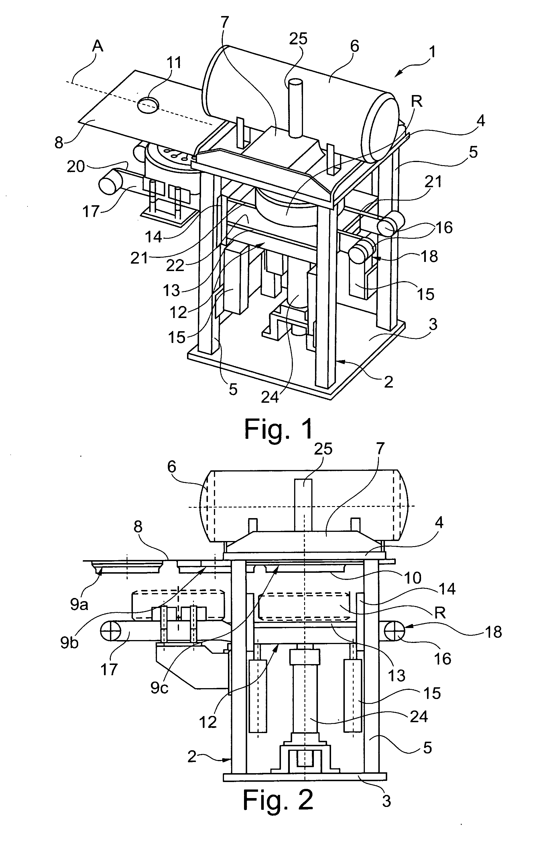Tire inflating station and method for inflating tires