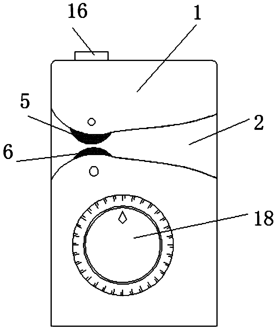 Household portable food bag electric sealing device