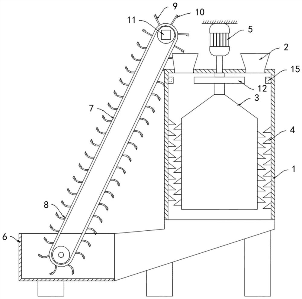 Drum-type leftover material recovery device for non-woven fabric production