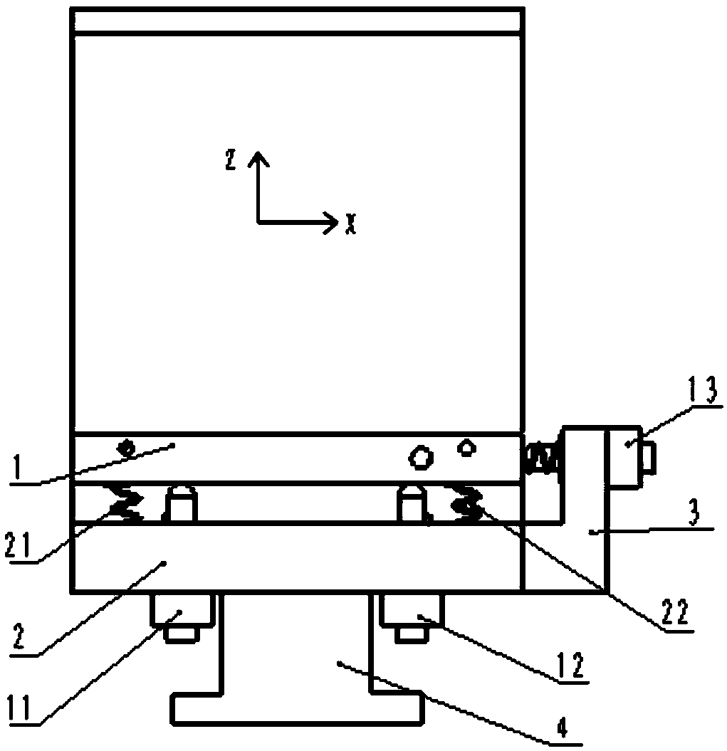 Six-dimensional adjustment frame