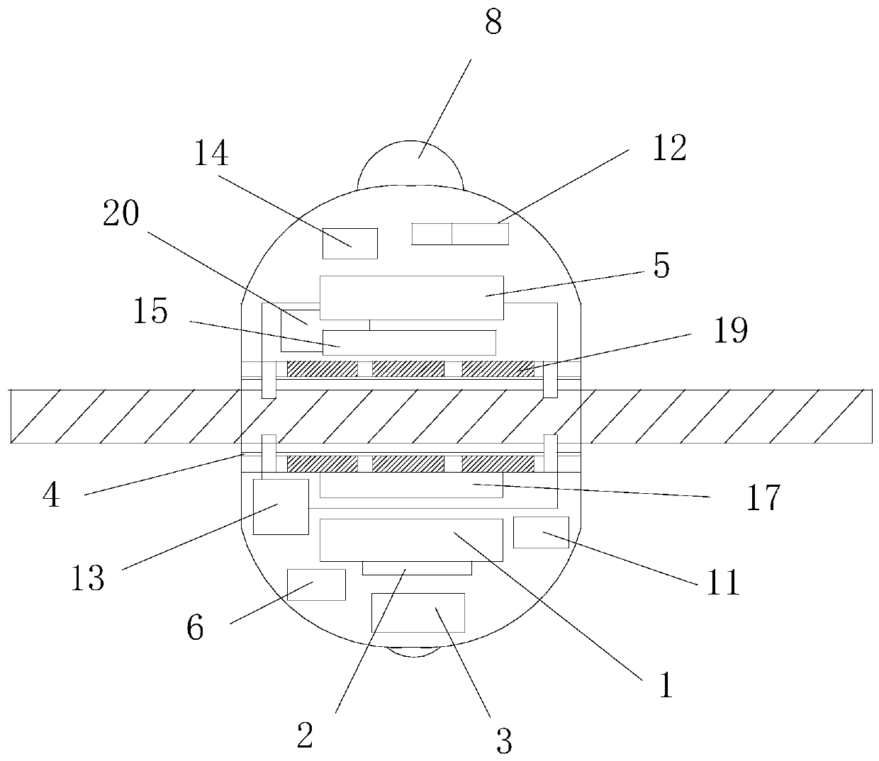Suspended overhead transmission line online monitoring system and method