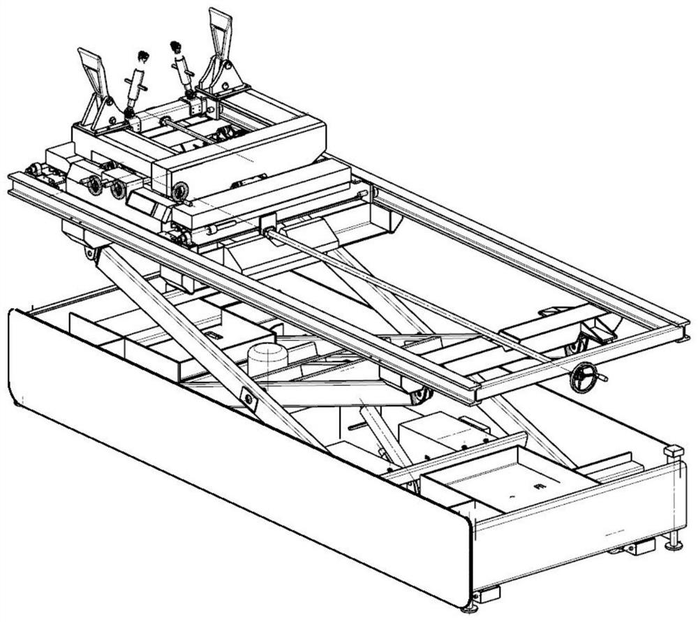 Multi-dimensional attitude adjustment platform for aircraft ground loading and maintenance