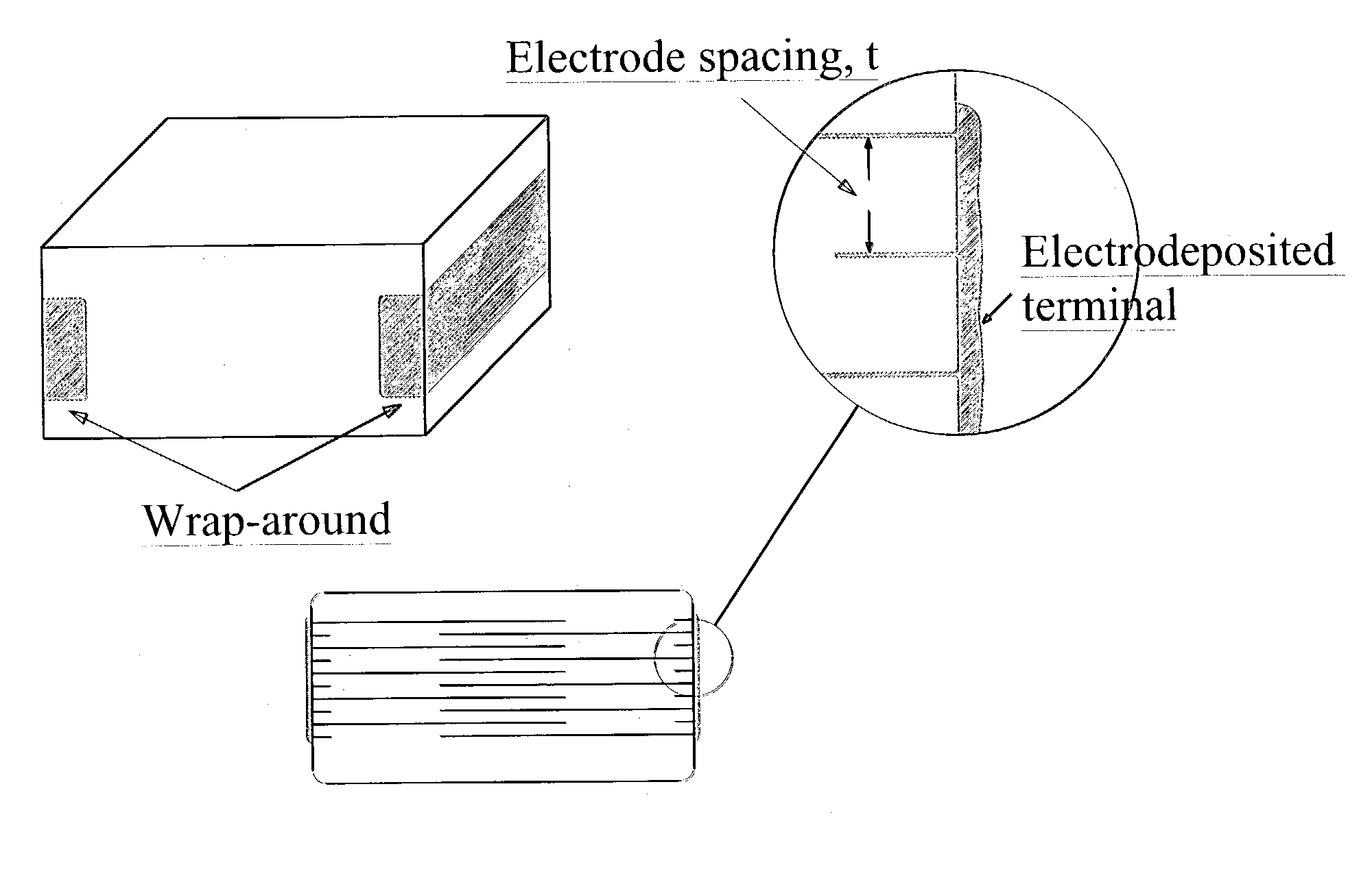 Multilayer ceramic capacitor with terminal formed by electroless plating