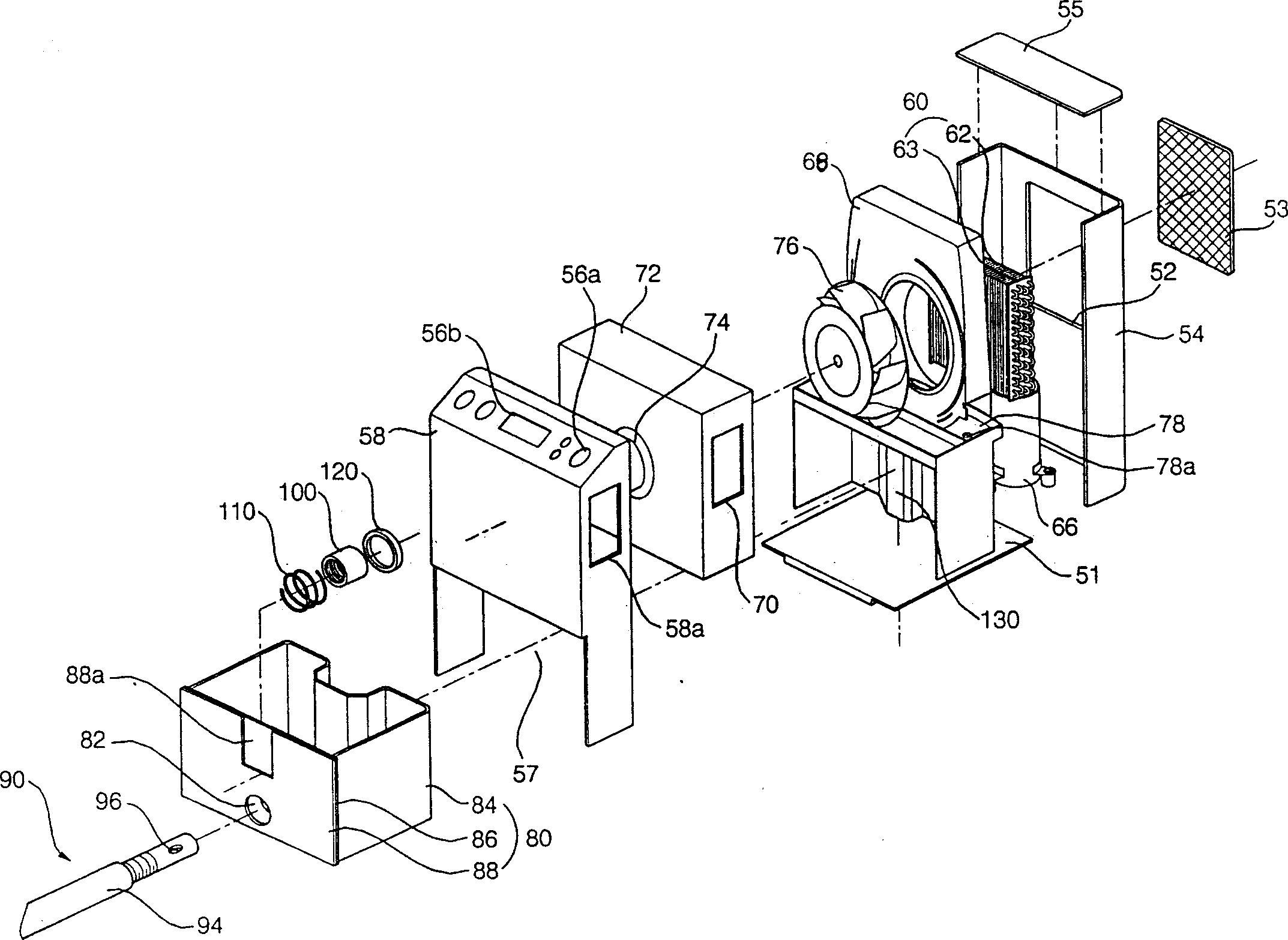 Condensed water discharge device of dehumidifier