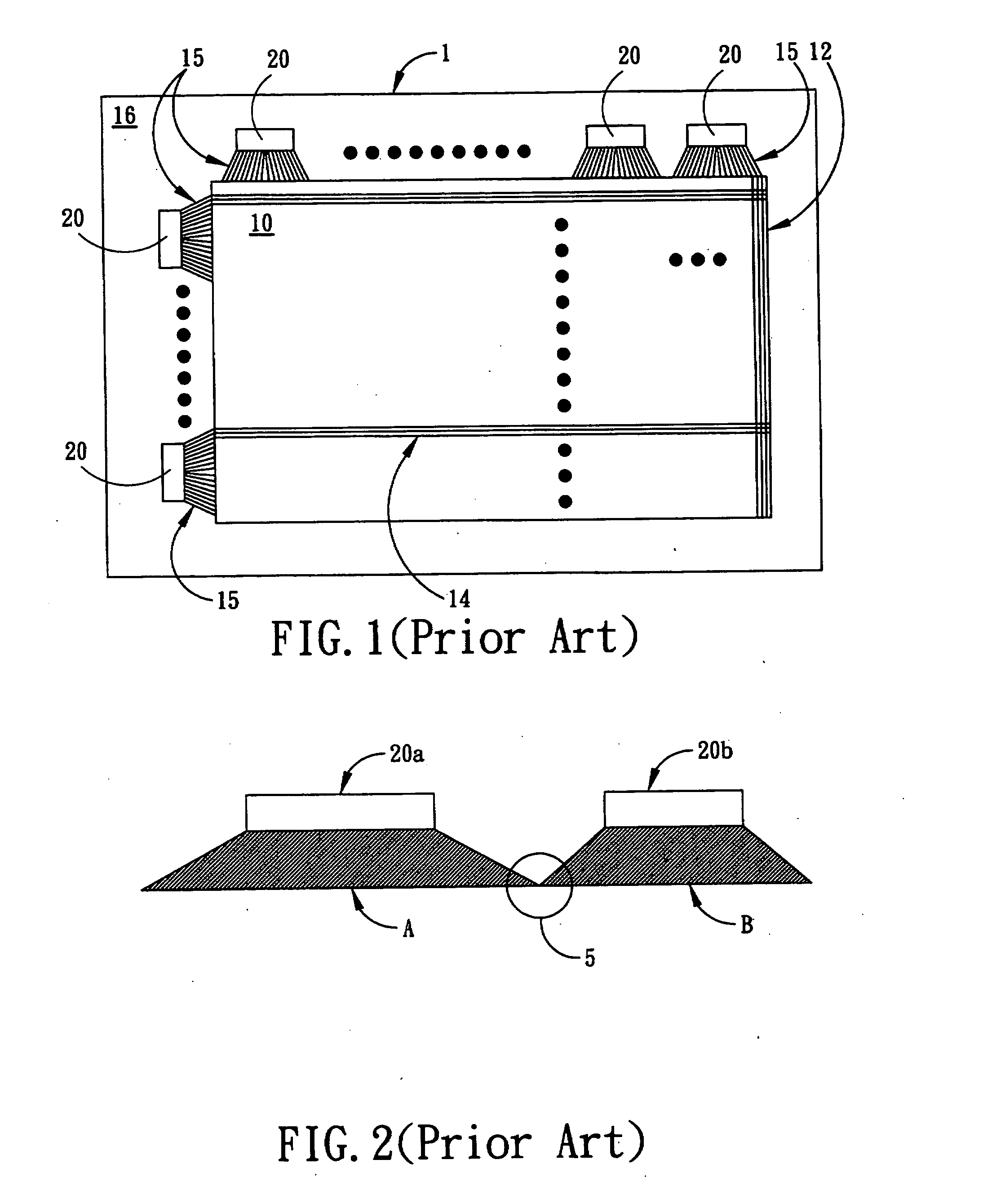 Electronic device with uniform-resistance fan-out blocks